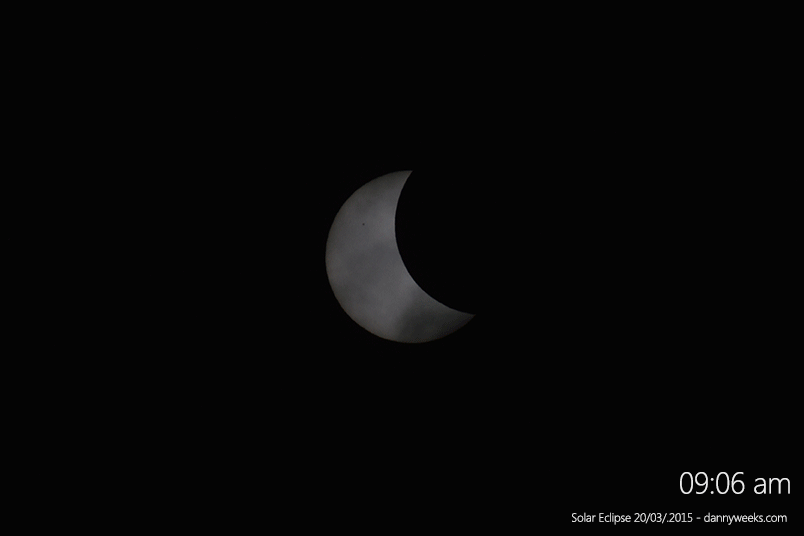caption:Solar Eclipse 2015 from Shrewsberry